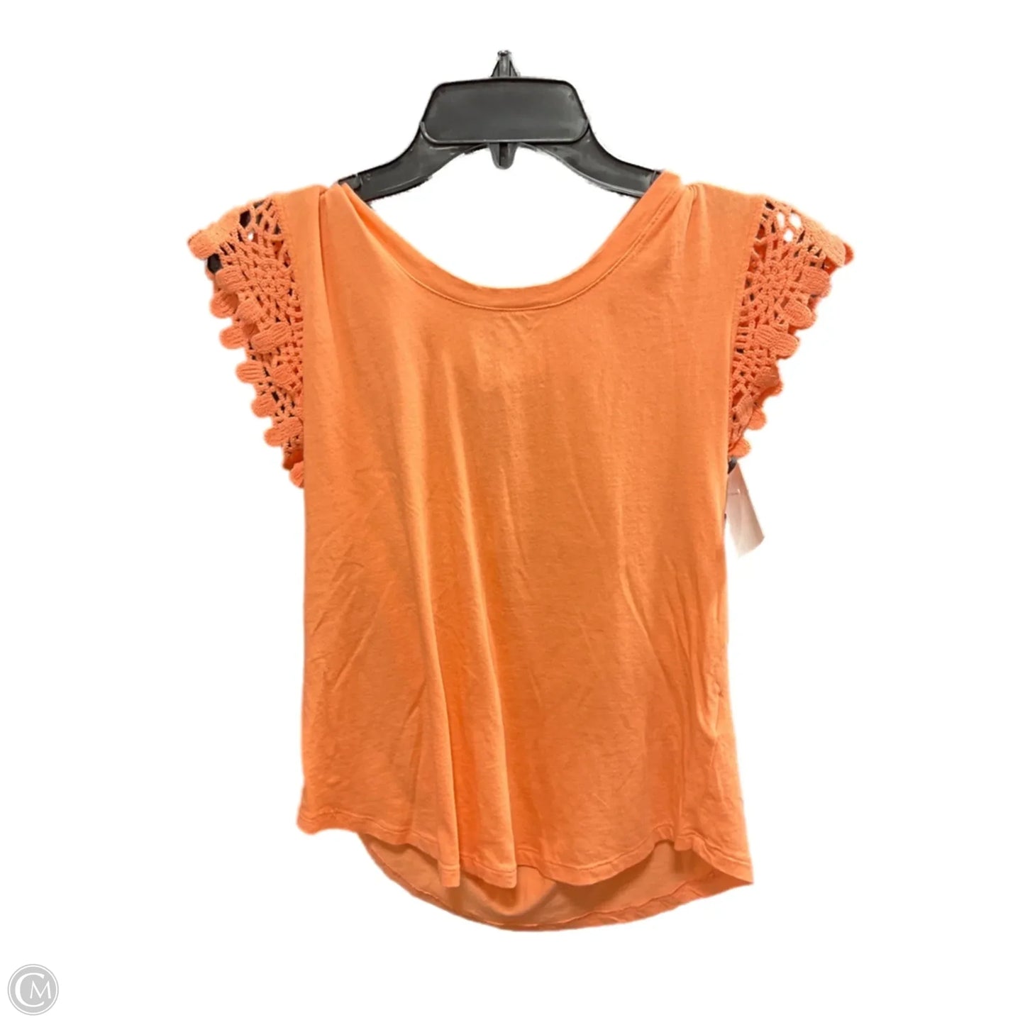 Top Sleeveless Basic By C And C In Orange, Size: Xs
