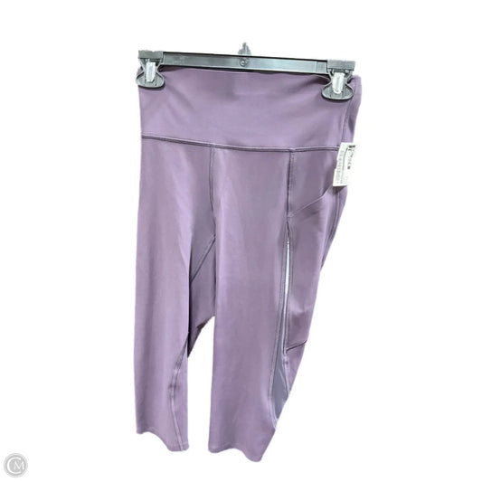 Athletic Capris By Lululemon In Purple, Size: 4