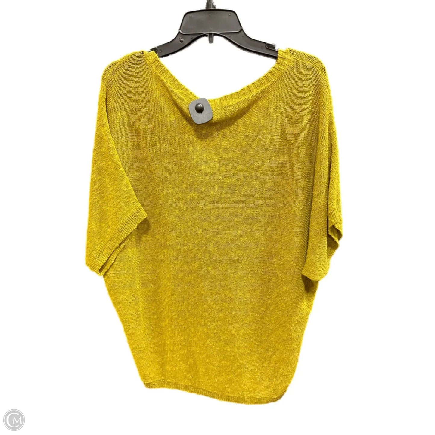 Sweater Short Sleeve By Eileen Fisher In Green, Size: S