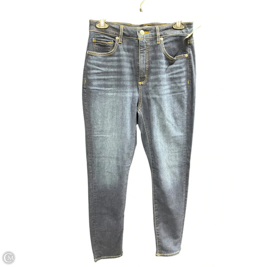Jeans Skinny By Loft In Blue Denim, Size: 4