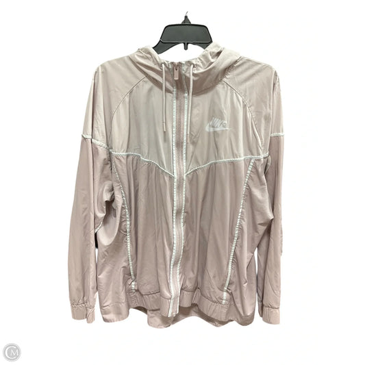 Athletic Jacket By Nike Apparel In Purple, Size: 2x