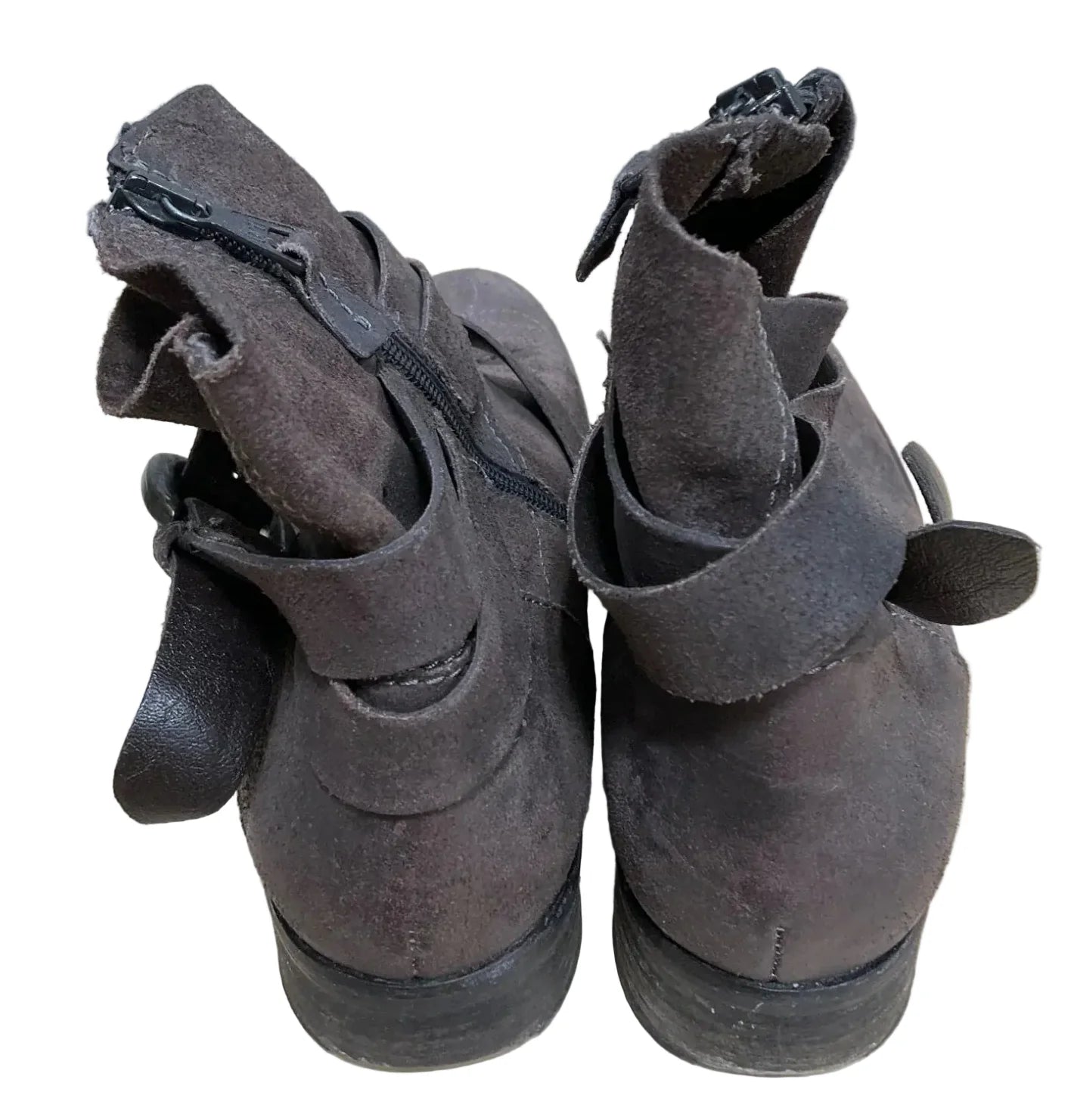 Boots Leather By Clothes Mentor In Brown, Size: 8.5