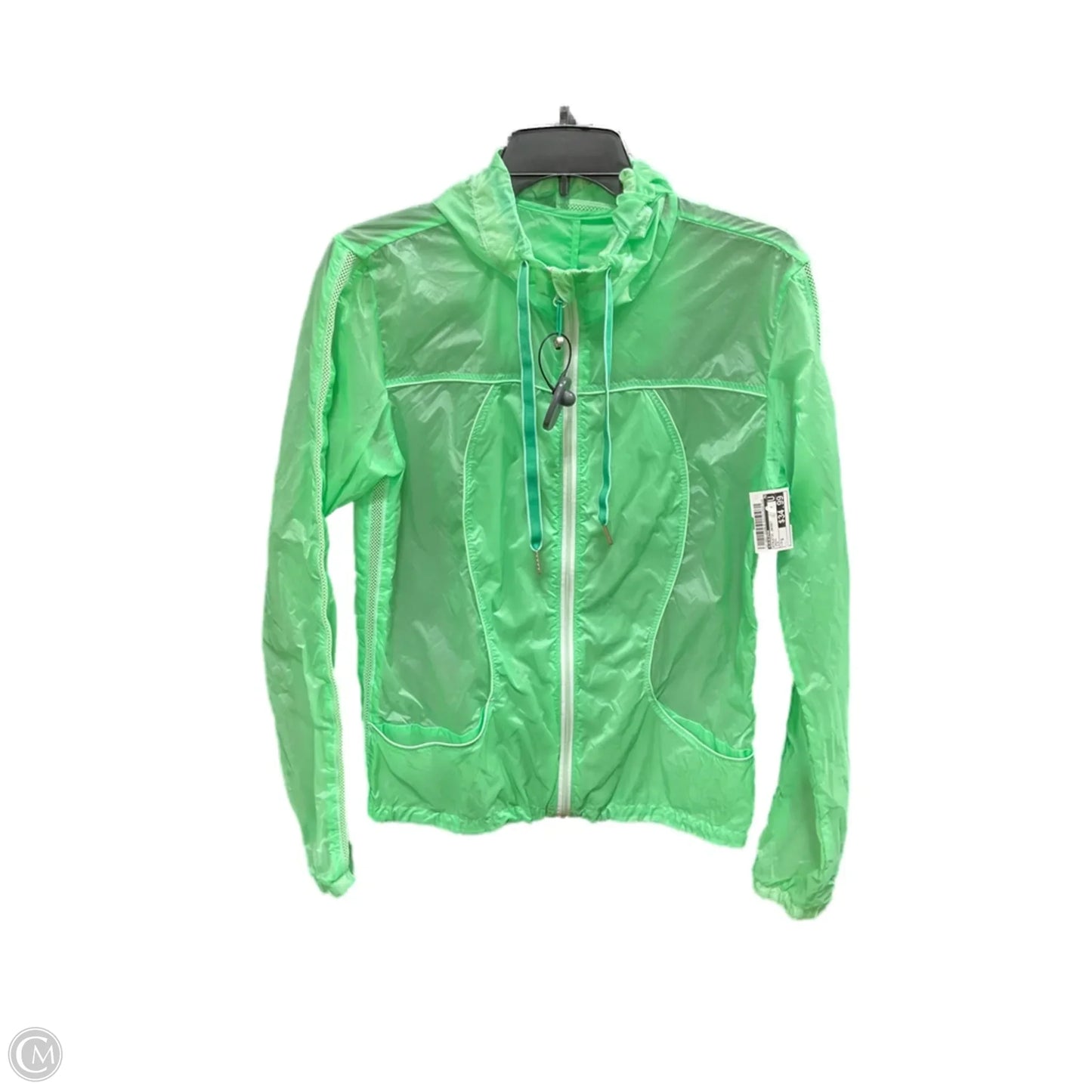 Athletic Jacket By Lululemon In Green, Size: S