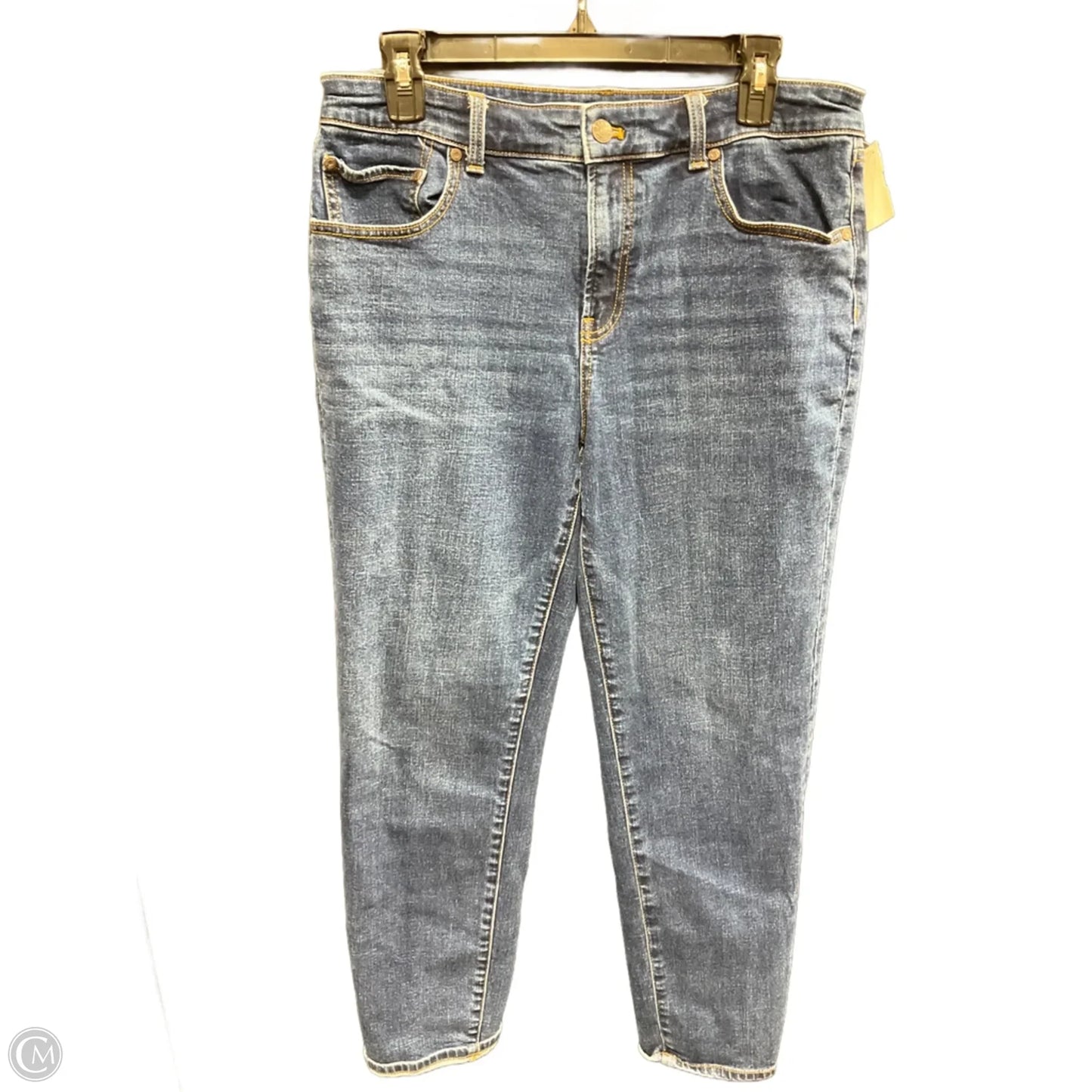 Jeans Straight By Talbots In Blue Denim, Size: 8