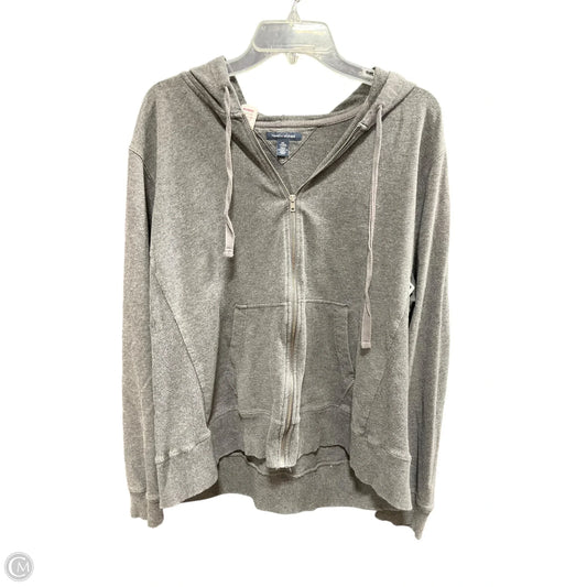 Athletic Jacket By Tommy Hilfiger In Grey, Size: Xxl