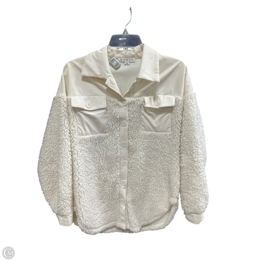Jacket Faux Fur & Sherpa By Hyfve In Cream, Size: Xs