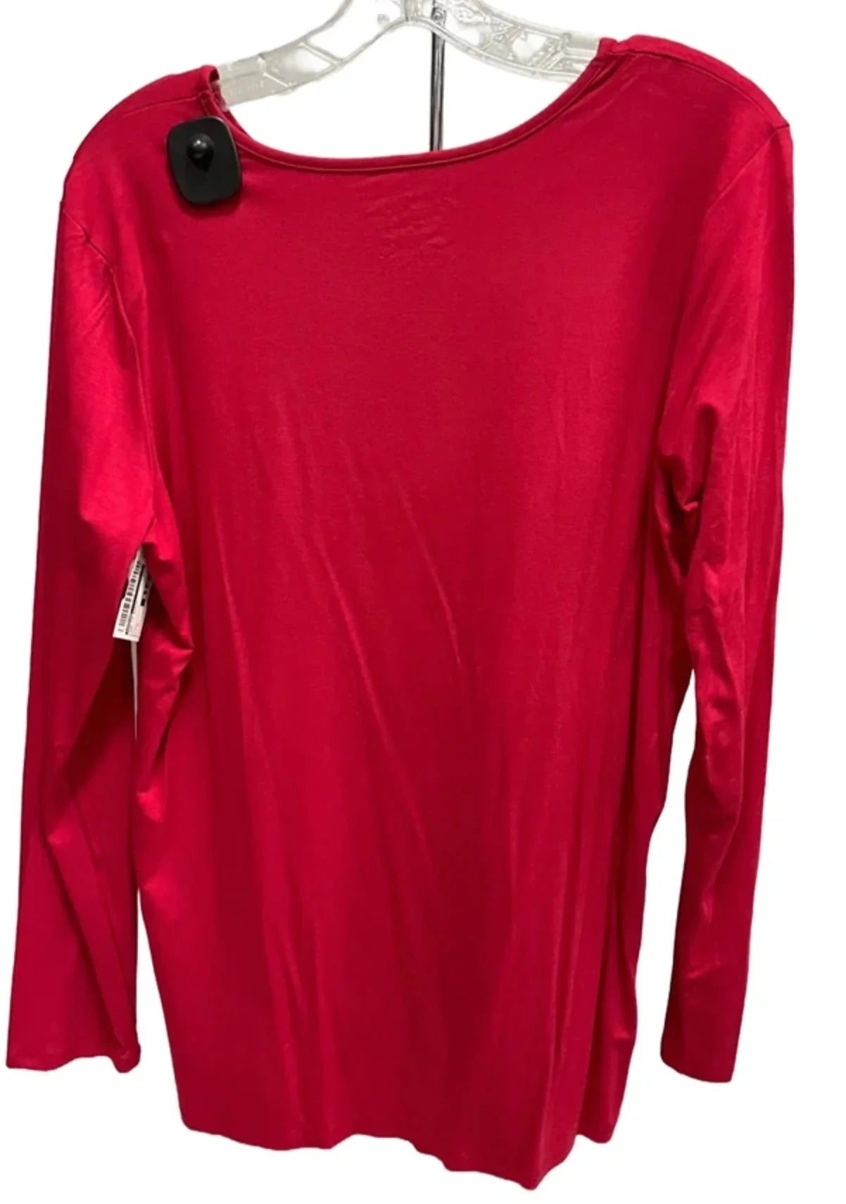 Top Long Sleeve Basic By Chicos In Red, Size: L