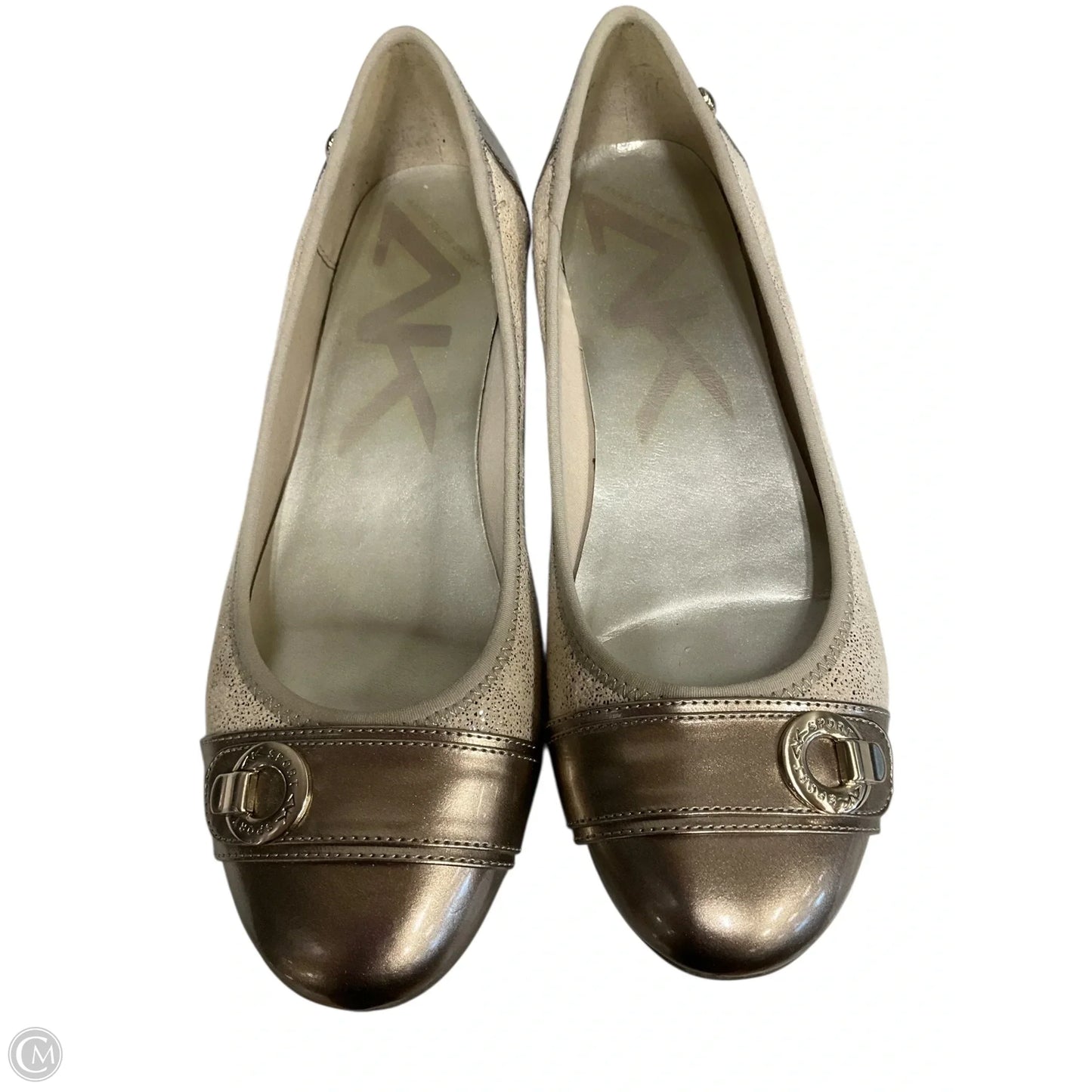 Shoes Flats By Calvin Klein In Cream, Size: 9