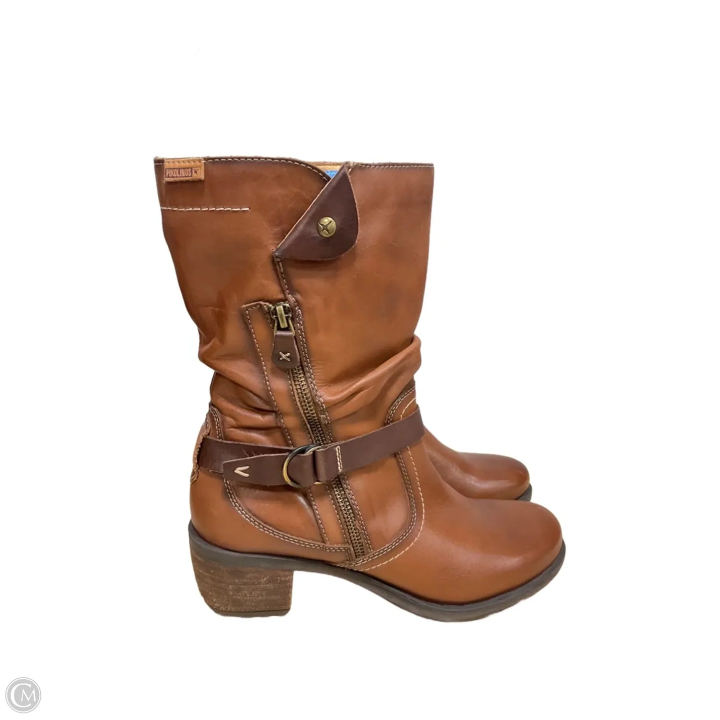 Boots Leather By Pikolinos In Brown, Size: 7.5