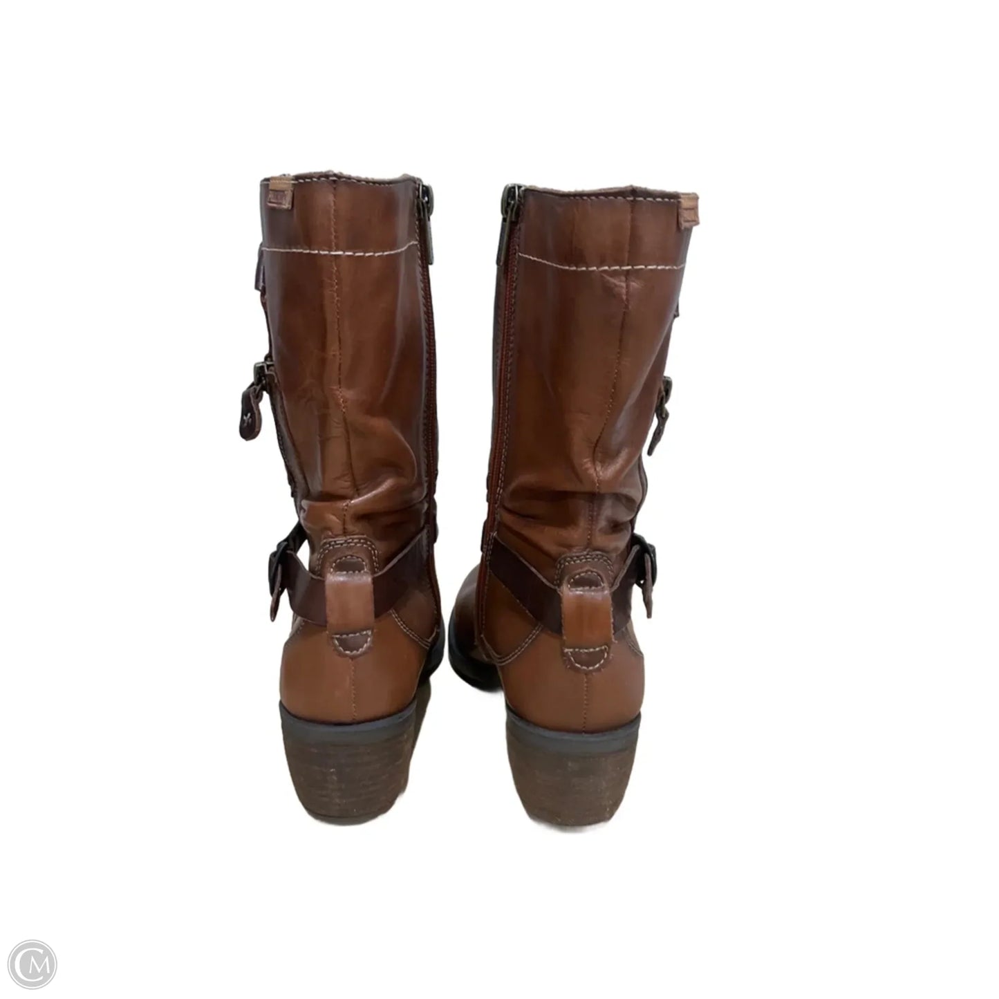 Boots Leather By Pikolinos In Brown, Size: 7.5