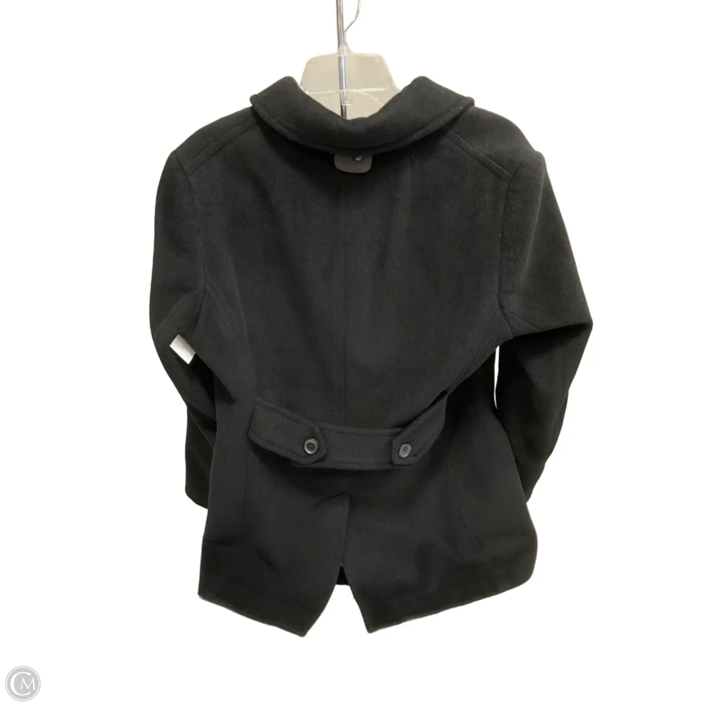 Coat Wool By Calvin Klein In Black, Size: L