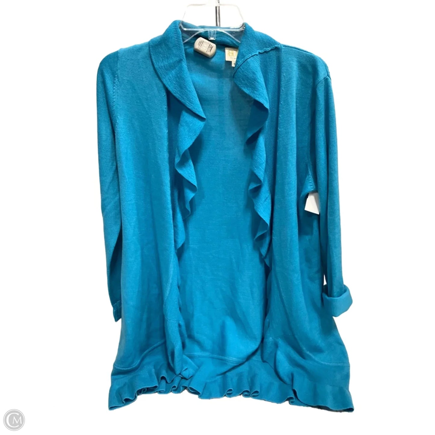 Sweater Cardigan By Clothes Mentor In Blue, Size: S