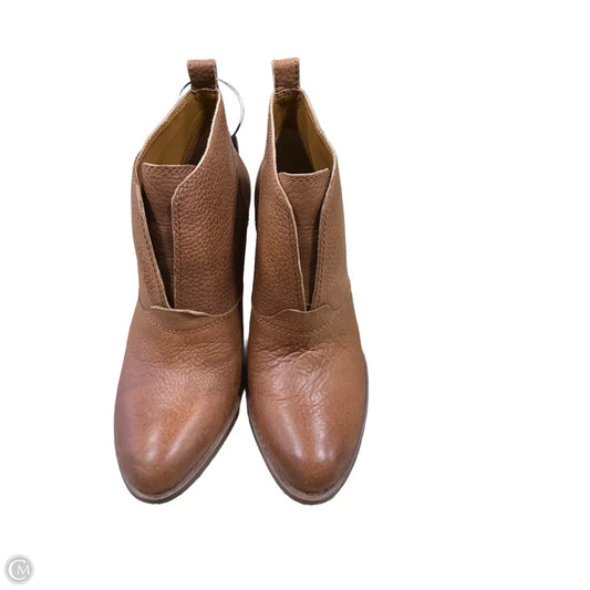 Boots Ankle Heels By Lucky Brand In Tan, Size: 7.5