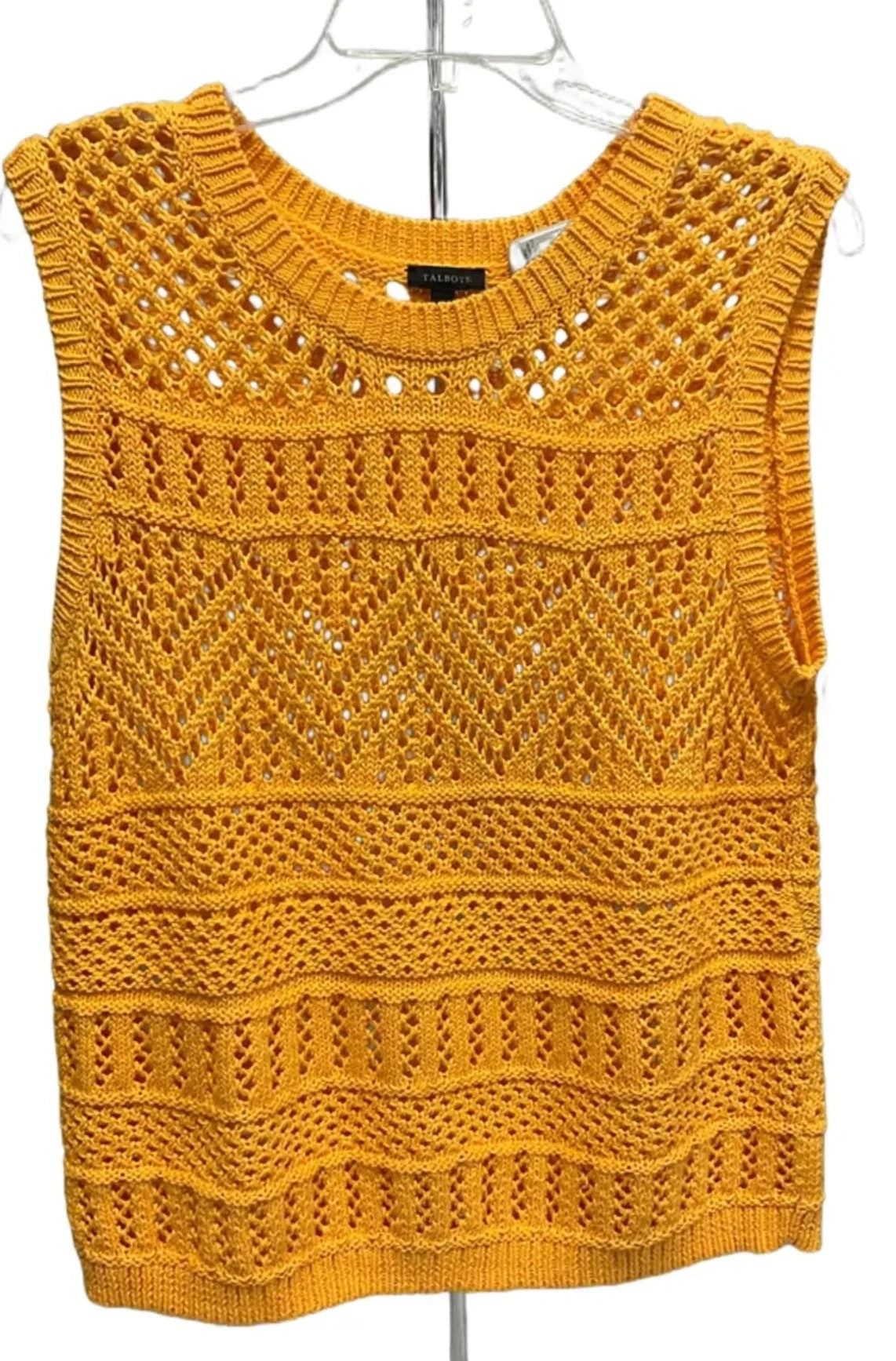 Top Sleeveless By Talbots In Orange, Size: M