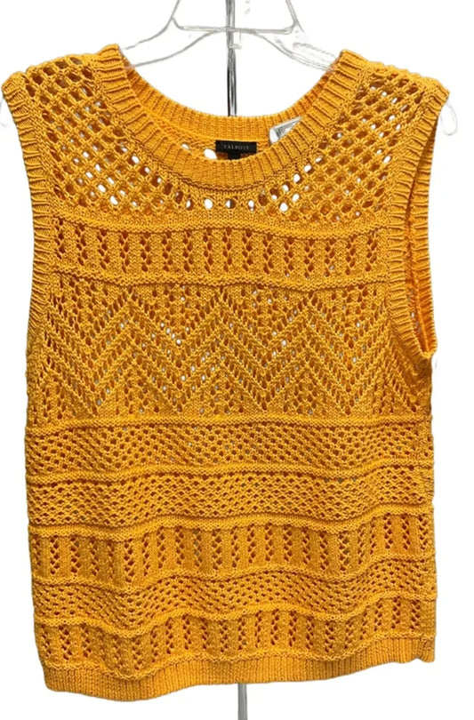 Top Sleeveless By Talbots In Orange, Size: M