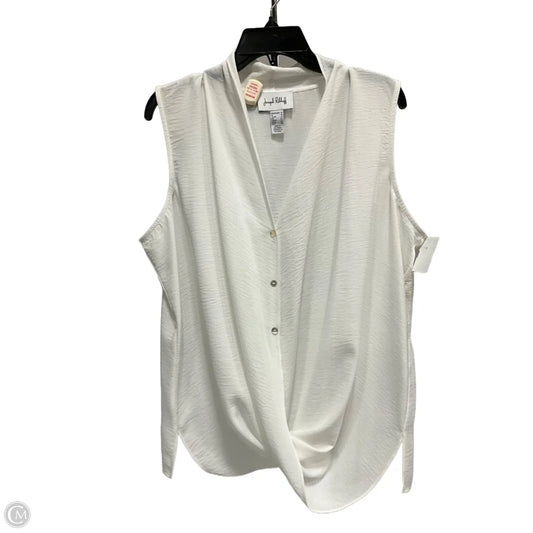 Blouse Sleeveless By Joseph Ribkoff In White, Size: 16