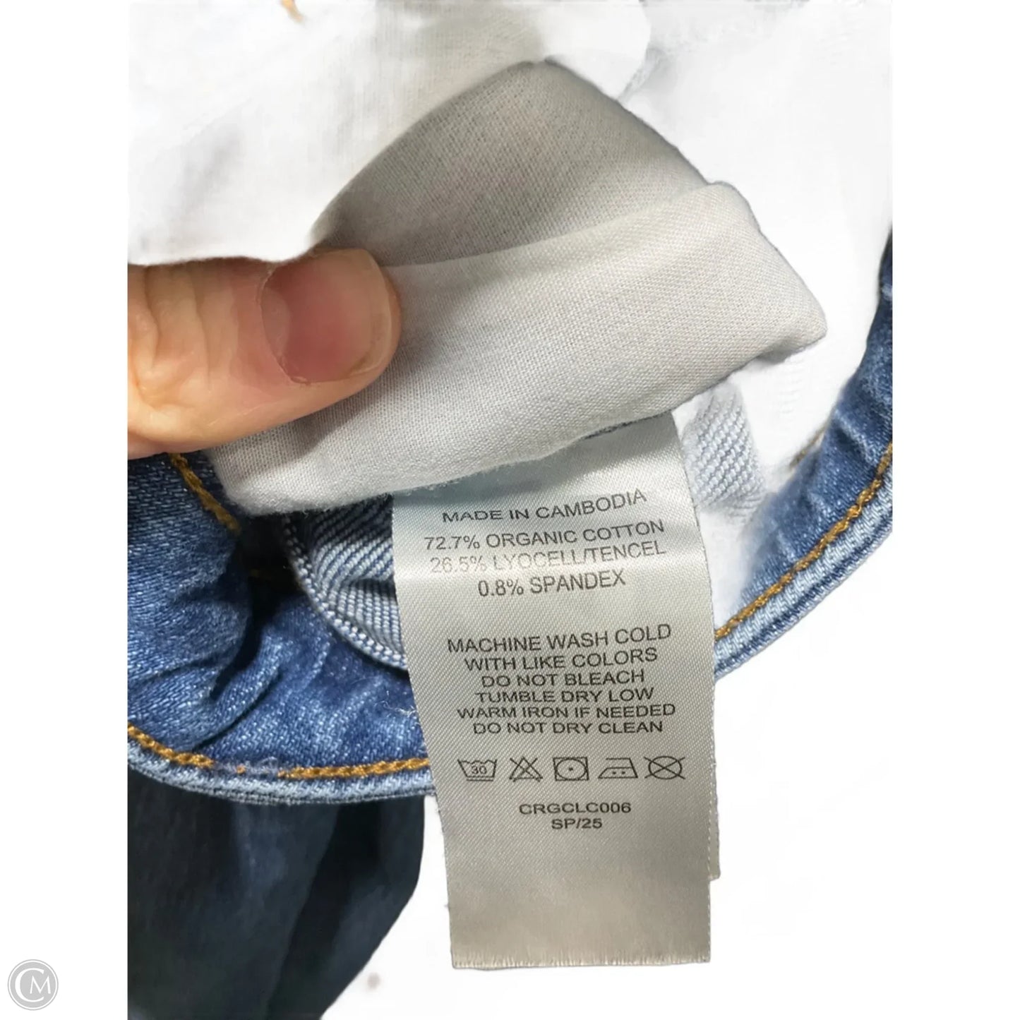 Jeans Wide Leg By Quince In Blue Denim, Size: 10