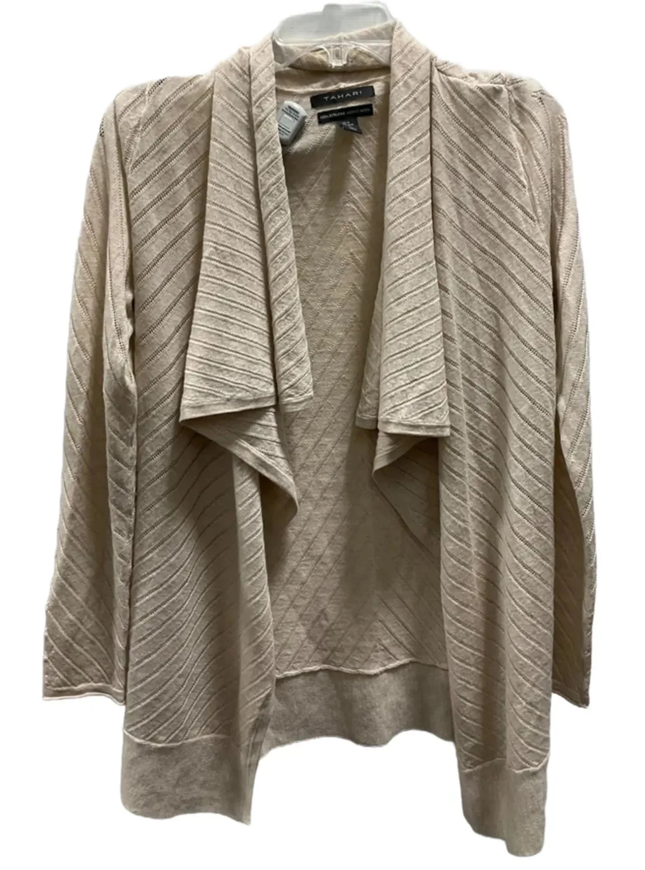 Cardigan By T Tahari In Beige, Size: M