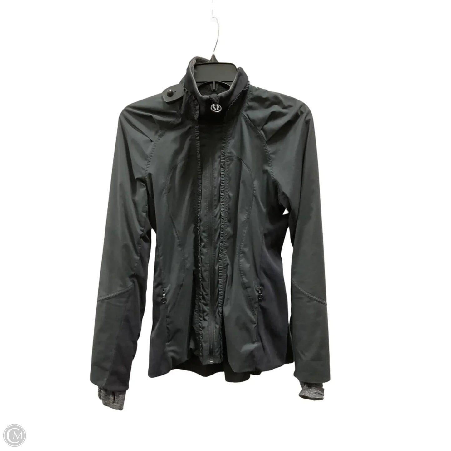 Athletic Jacket By Lululemon In Black, Size: S