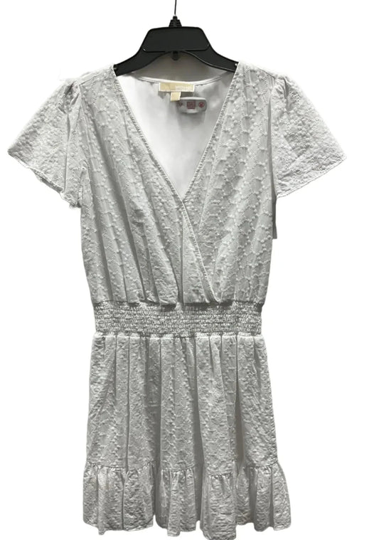 Dress Casual Midi By Michael By Michael Kors In White, Size: M