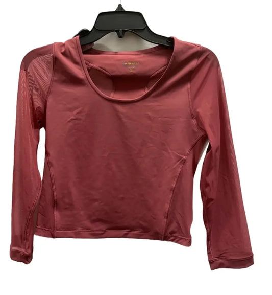 Athletic Top Long Sleeve Crewneck By Athleta In Pink, Size: S