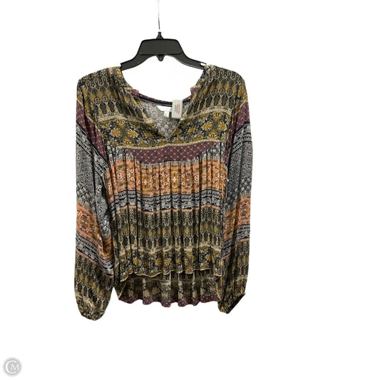 Top Long Sleeve By Lucky Brand In Multi-colored, Size: S