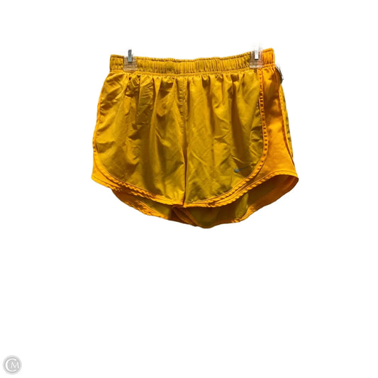 Athletic Shorts By Nike In Yellow, Size: L