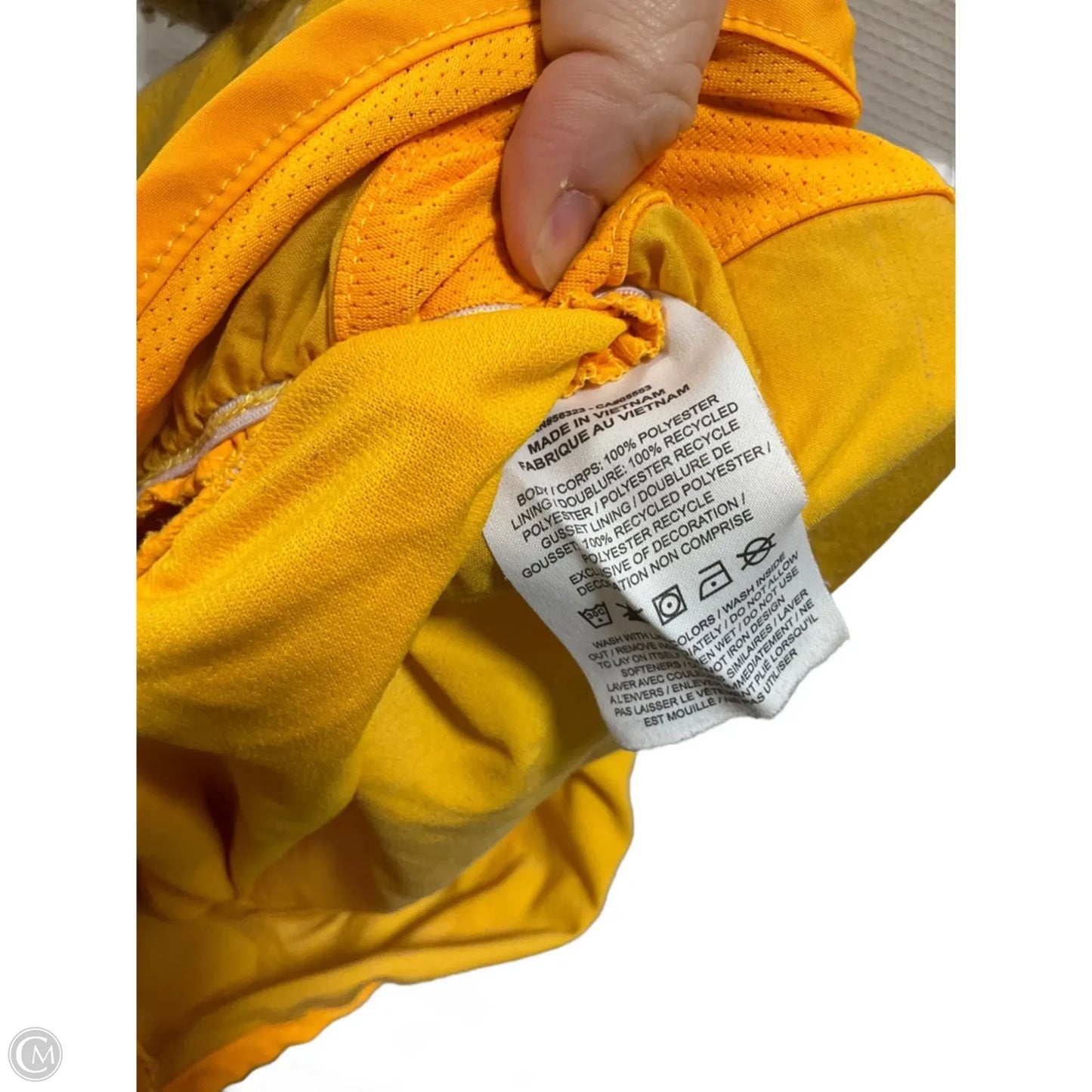 Athletic Shorts By Nike In Yellow, Size: L