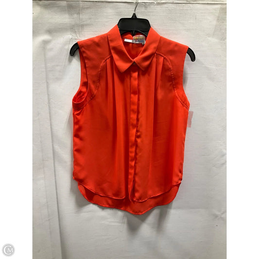 Blouse Sleeveless By Halogen In Orange, Size: S