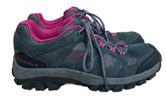 Shoes Athletic By Bearpaw In Grey & Pink, Size: 8