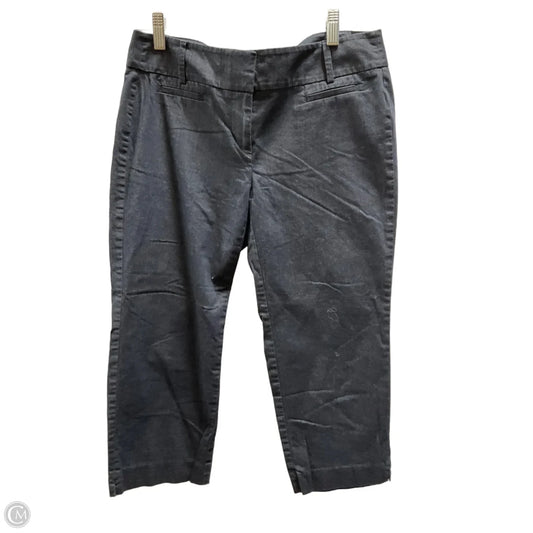 Pants Cropped By Loft In Grey, Size: 4p