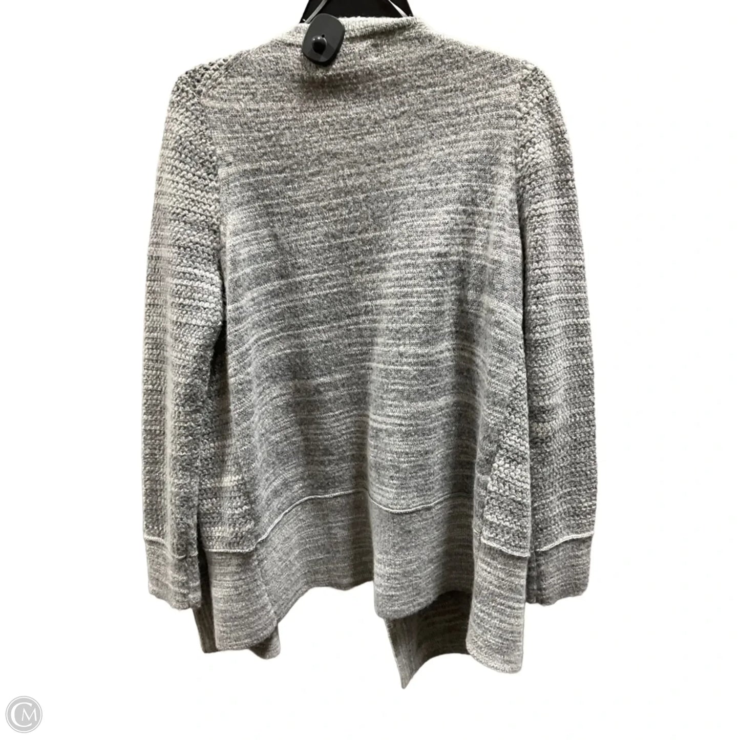 Sweater Cardigan By Loft In Grey, Size: L