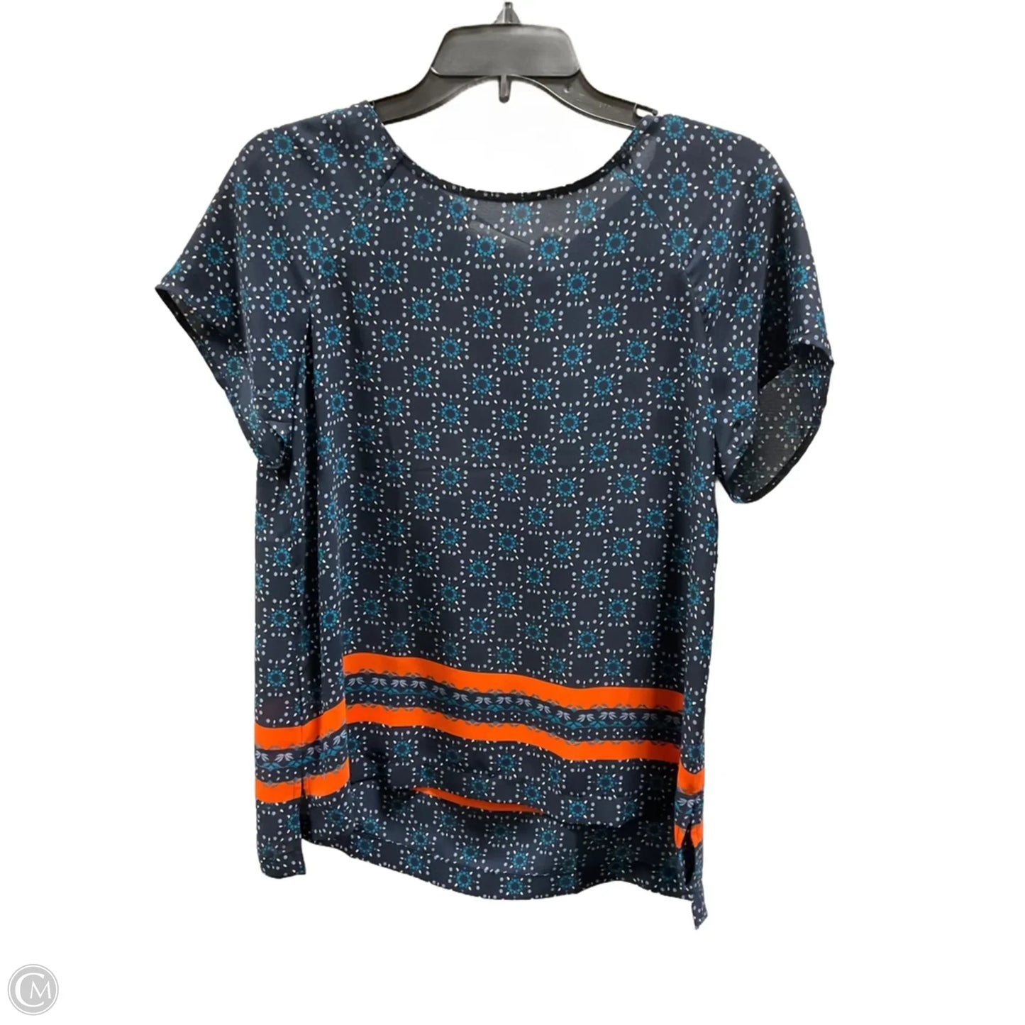 Top Short Sleeve By Loft In Blue, Size: M