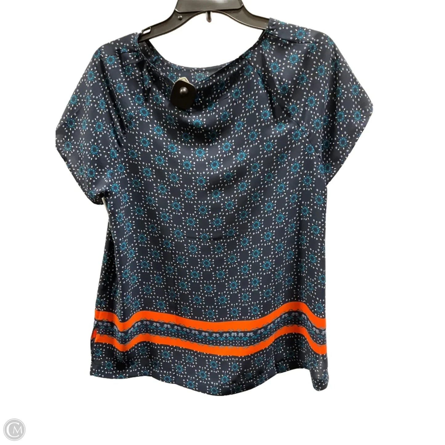 Top Short Sleeve By Loft In Blue, Size: M