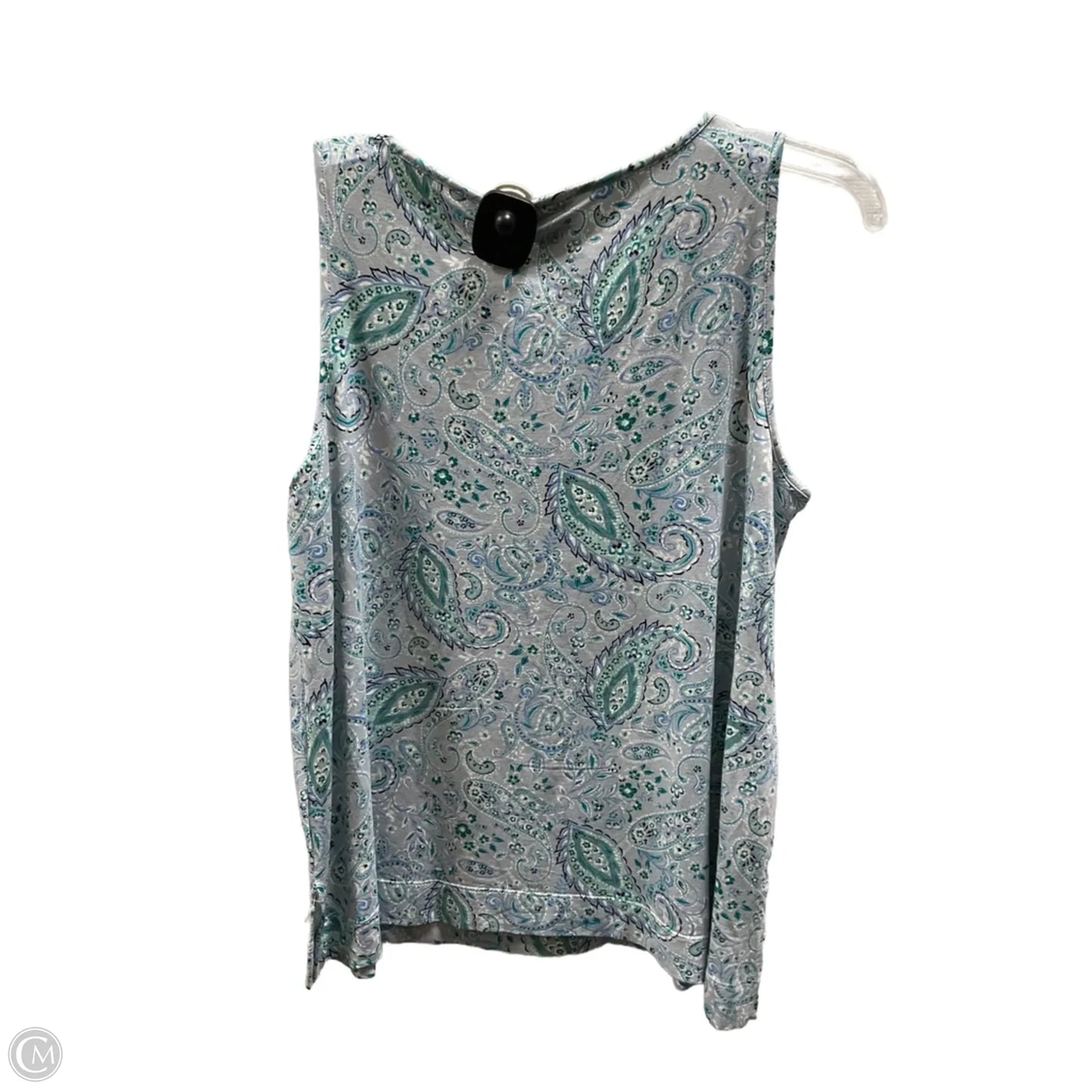 Top Sleeveless Basic By J. Jill In Paisley Print, Size: Mp