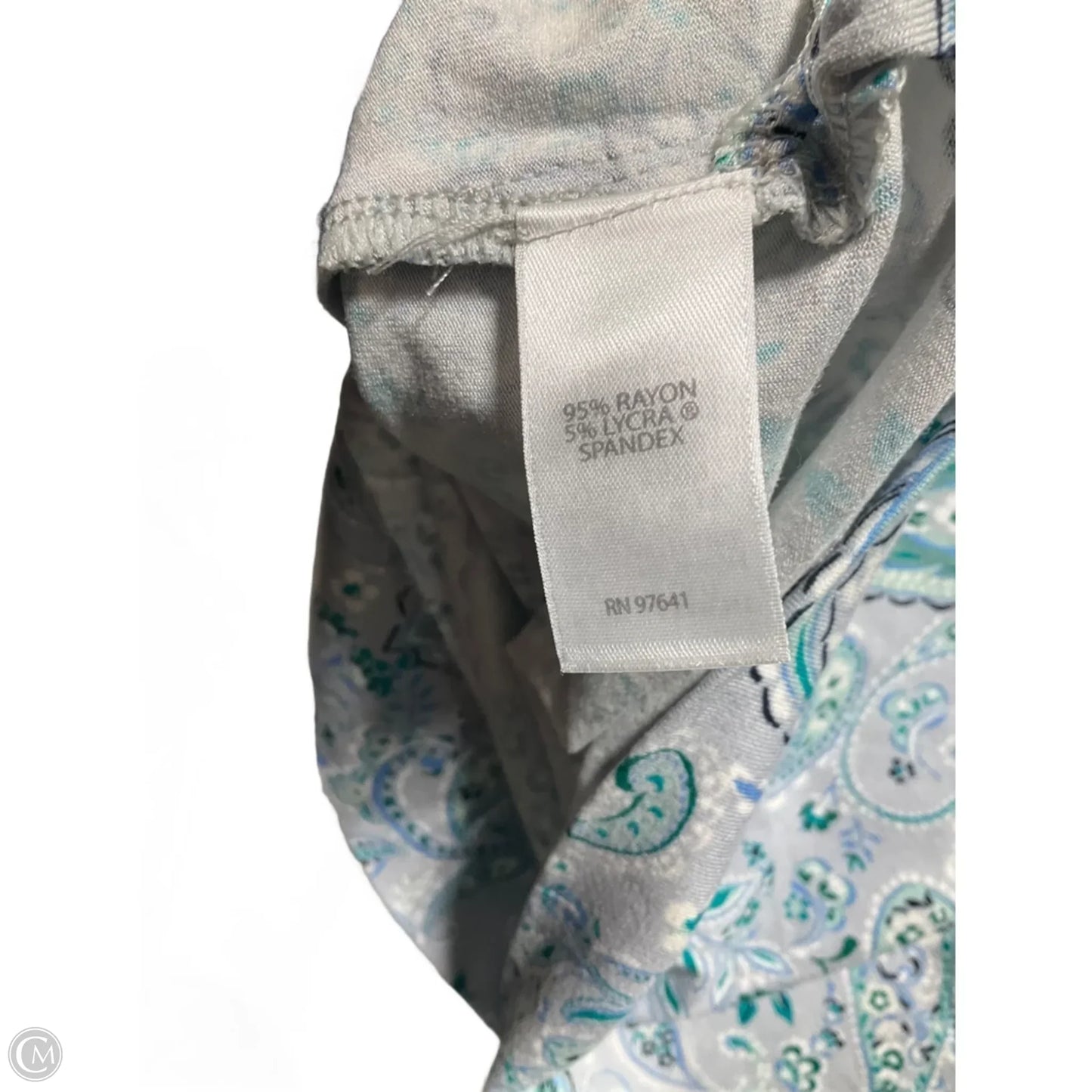 Top Sleeveless Basic By J. Jill In Paisley Print, Size: Mp