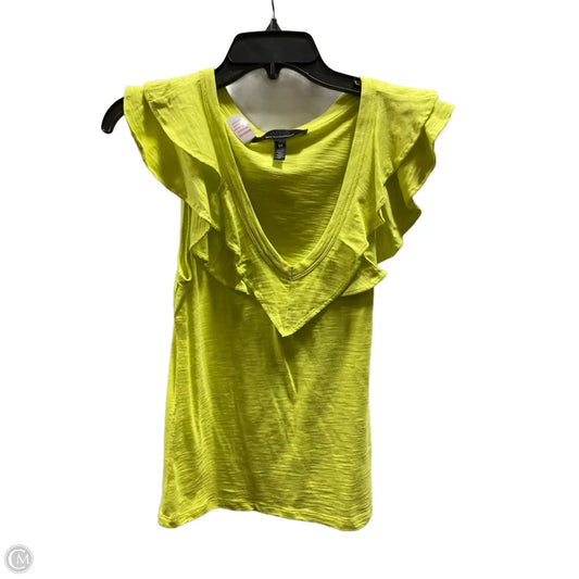 Top Short Sleeve By White House Black Market In Green, Size: Xs