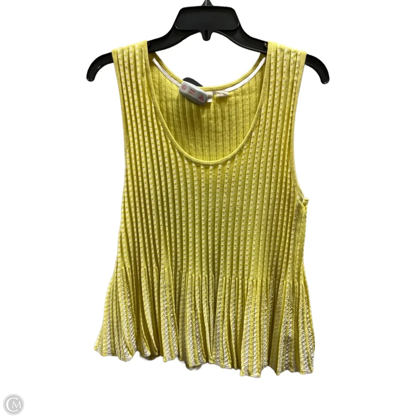 Top Sleeveless By Moth In Yellow, Size: S
