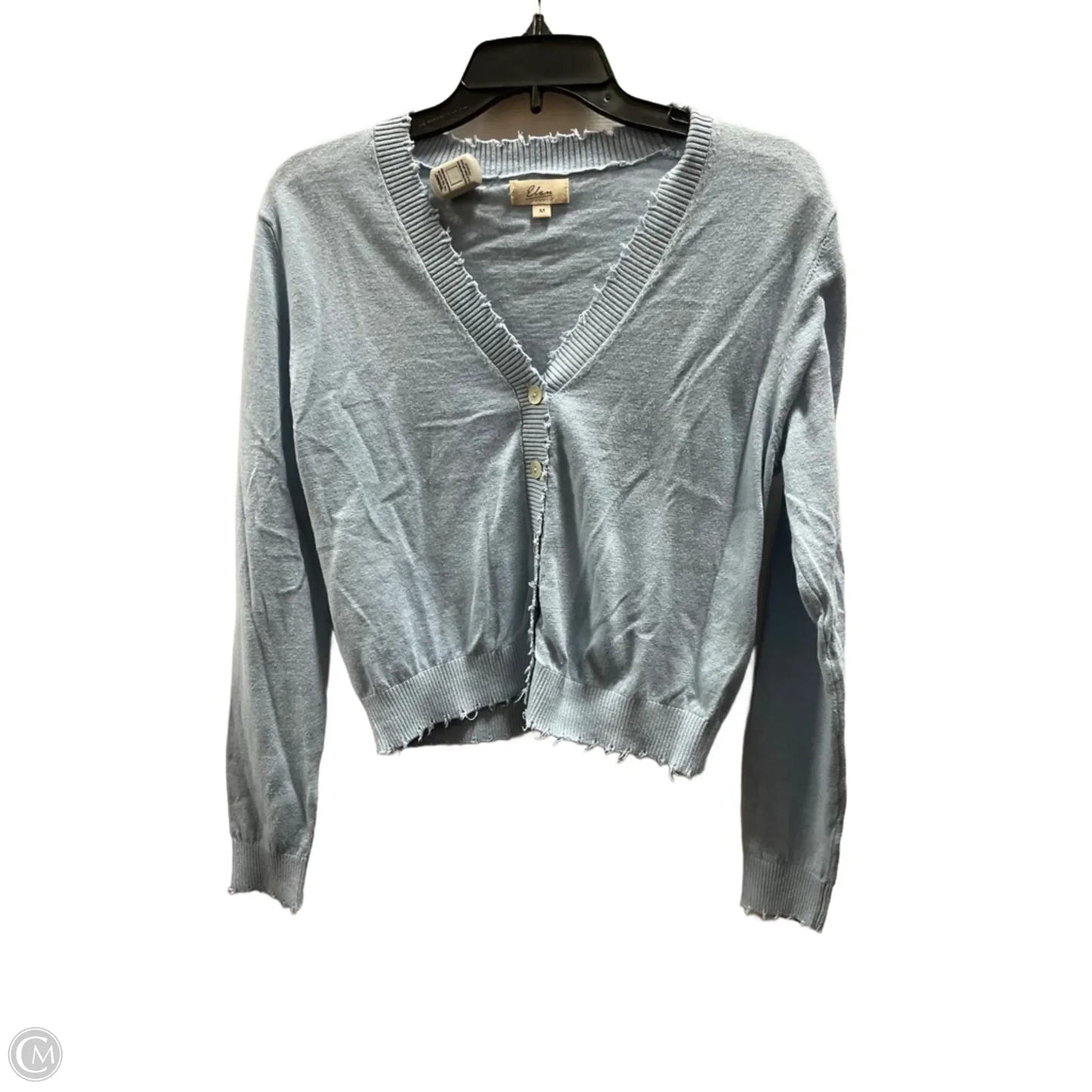 Top Long Sleeve By Elan In Blue, Size: M