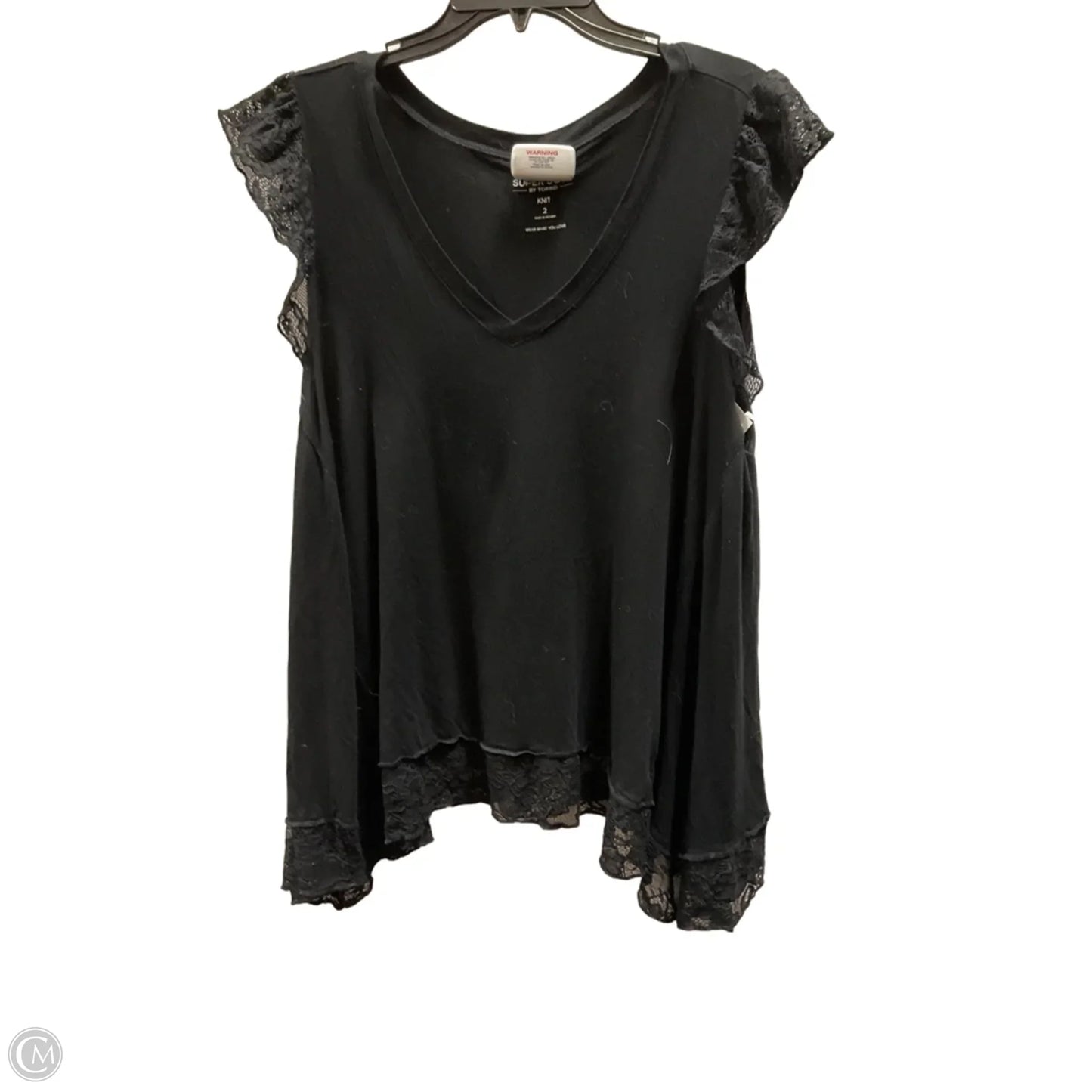 Top Short Sleeve By Torrid In Black, Size: 2x