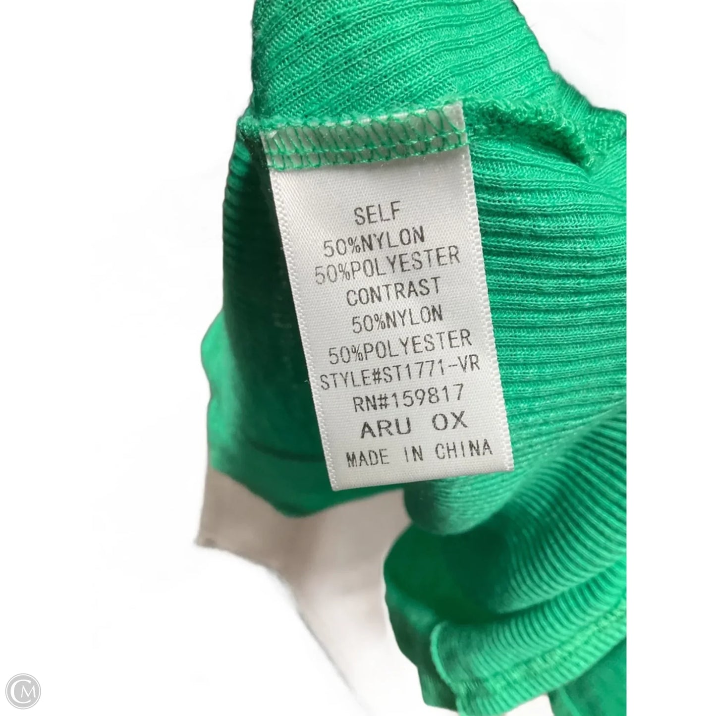 Top Short Sleeve By Arula In Green, Size: Xxl