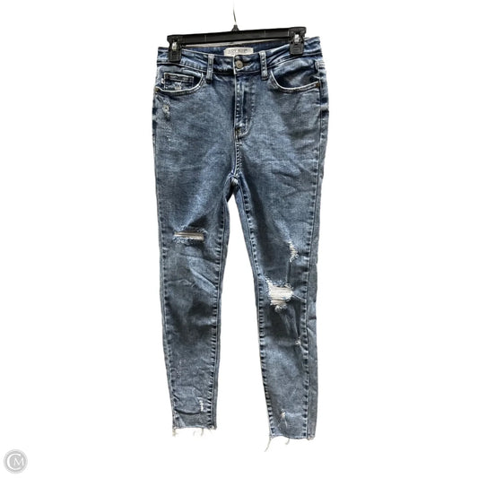 Jeans Skinny By Judy Blue In Blue Denim, Size: 2