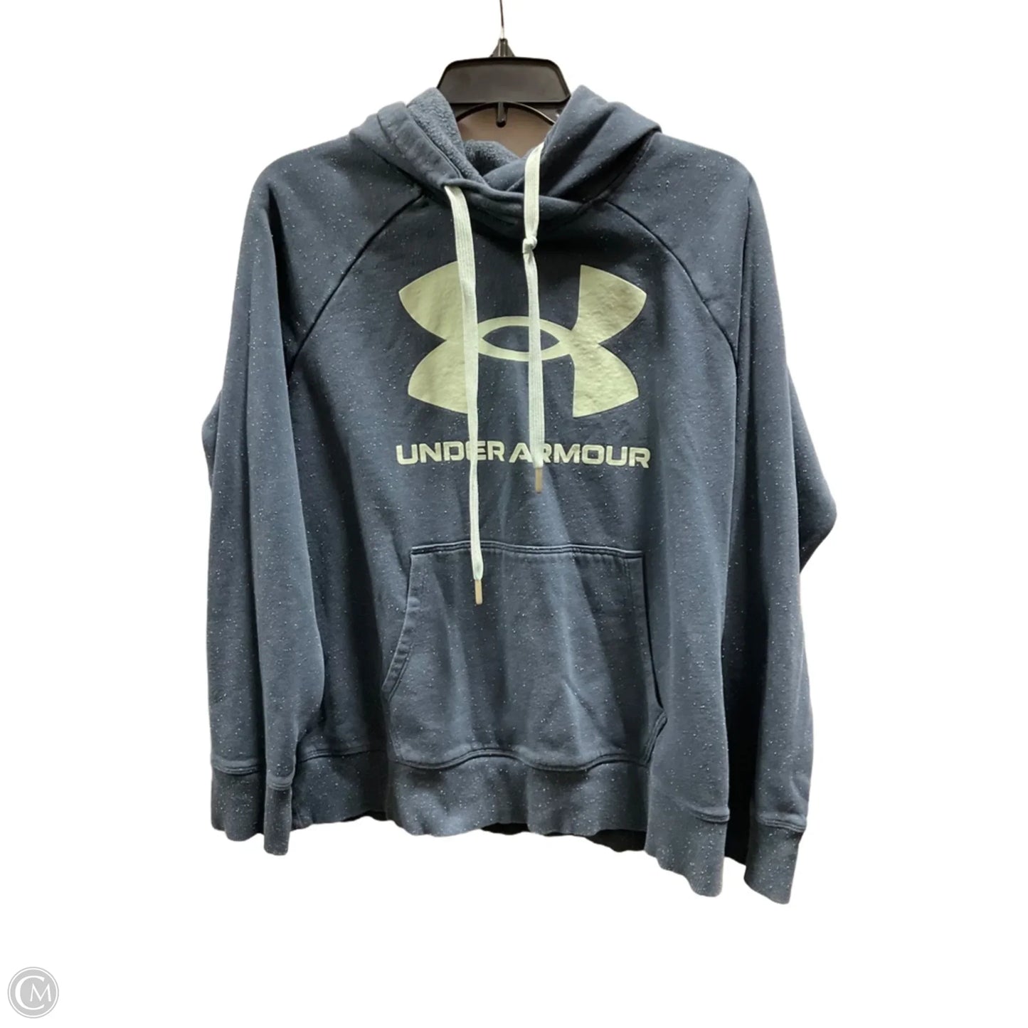 Athletic Sweatshirt Hoodie By Under Armour In Blue, Size: L