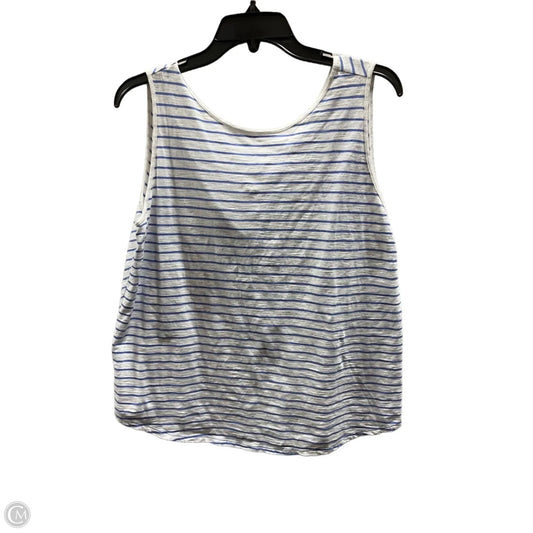 Top Sleeveless Basic By Loft In Striped Pattern, Size: L
