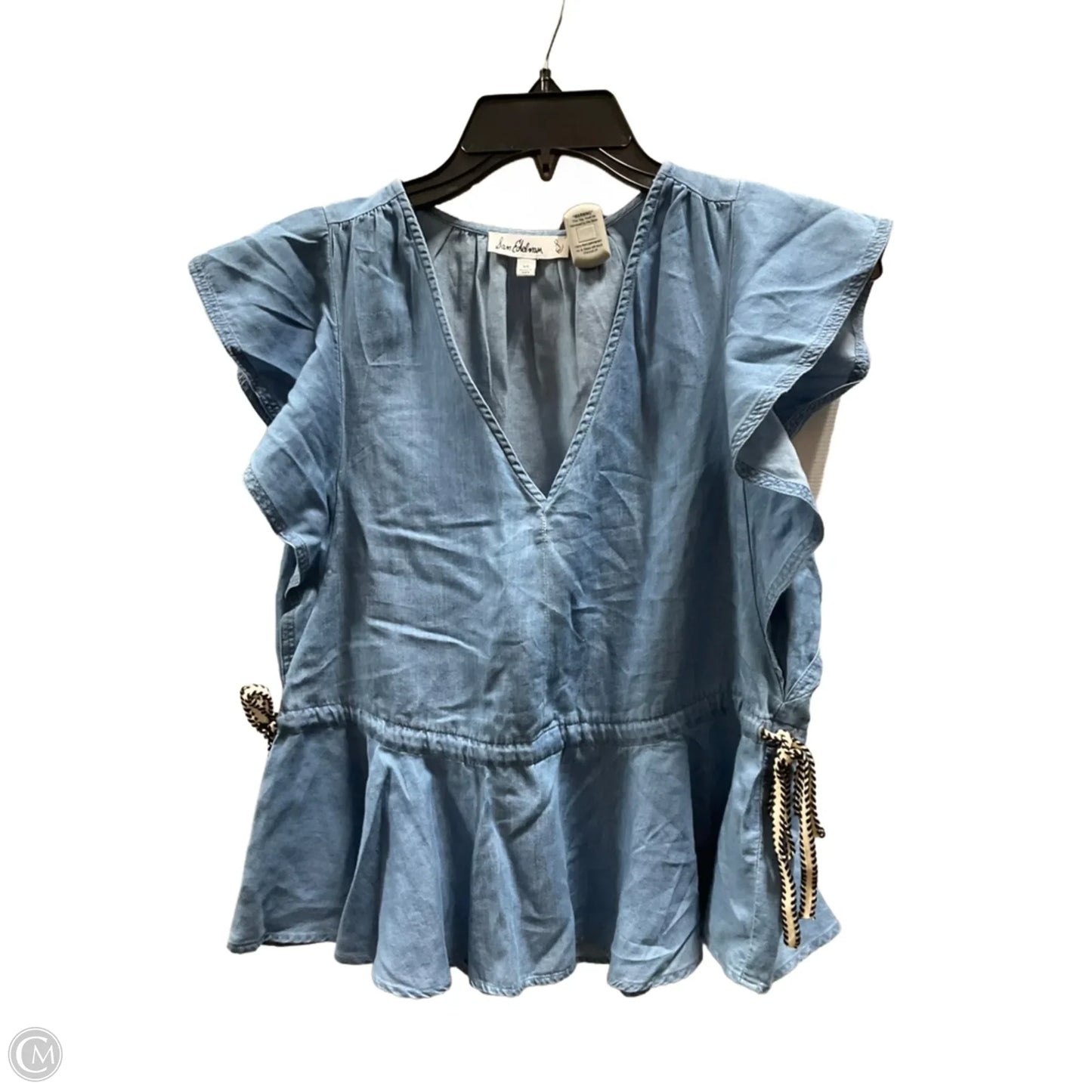 Top Short Sleeve By Sam Edelman In Blue, Size: Xs