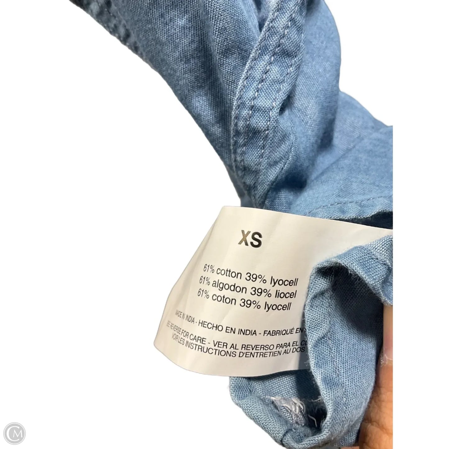 Top Short Sleeve By Sam Edelman In Blue, Size: Xs