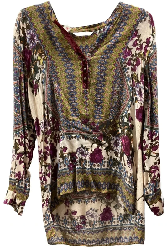 Top Long Sleeve By Soft Surroundings In Multi-colored, Size: M