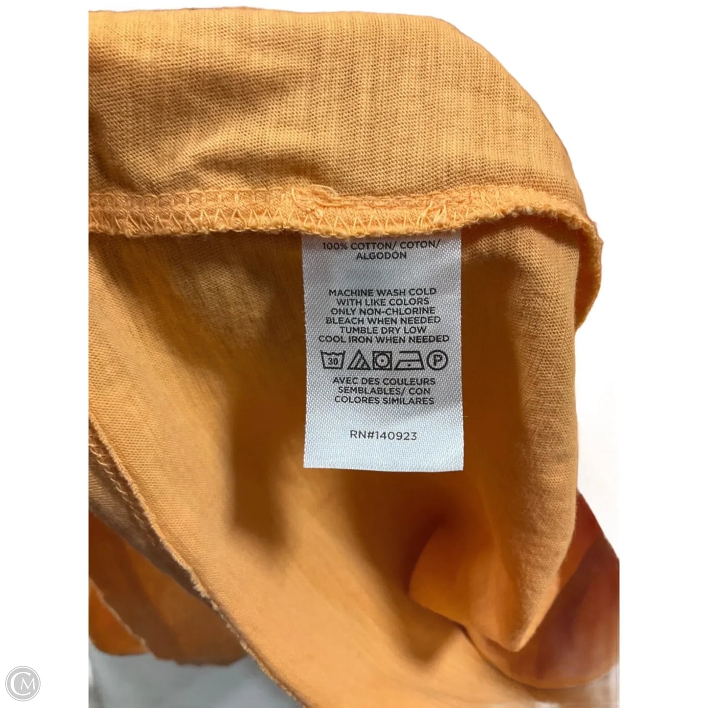 Top Short Sleeve By Loft In Orange, Size: Xl