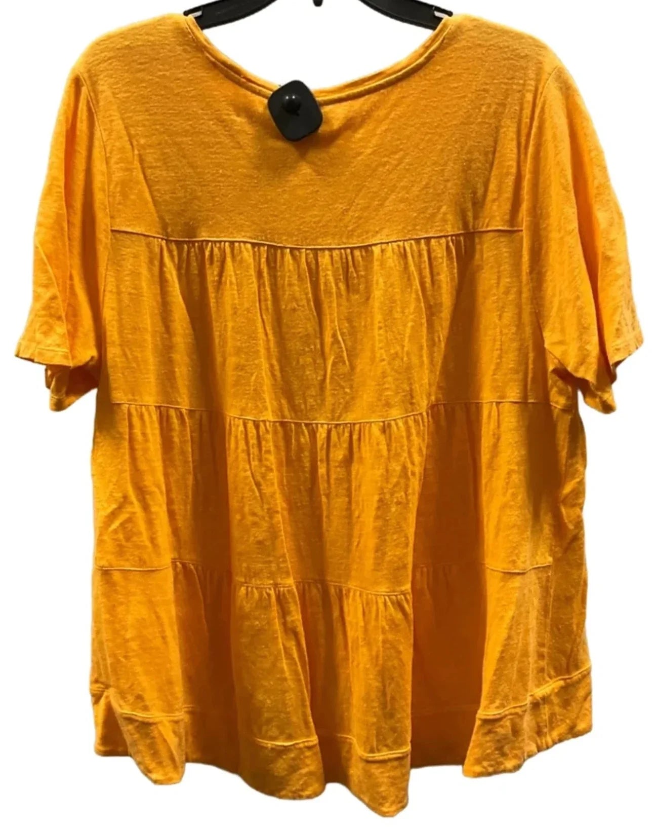 Top Short Sleeve Basic By Chicos In Orange, Size: Xl