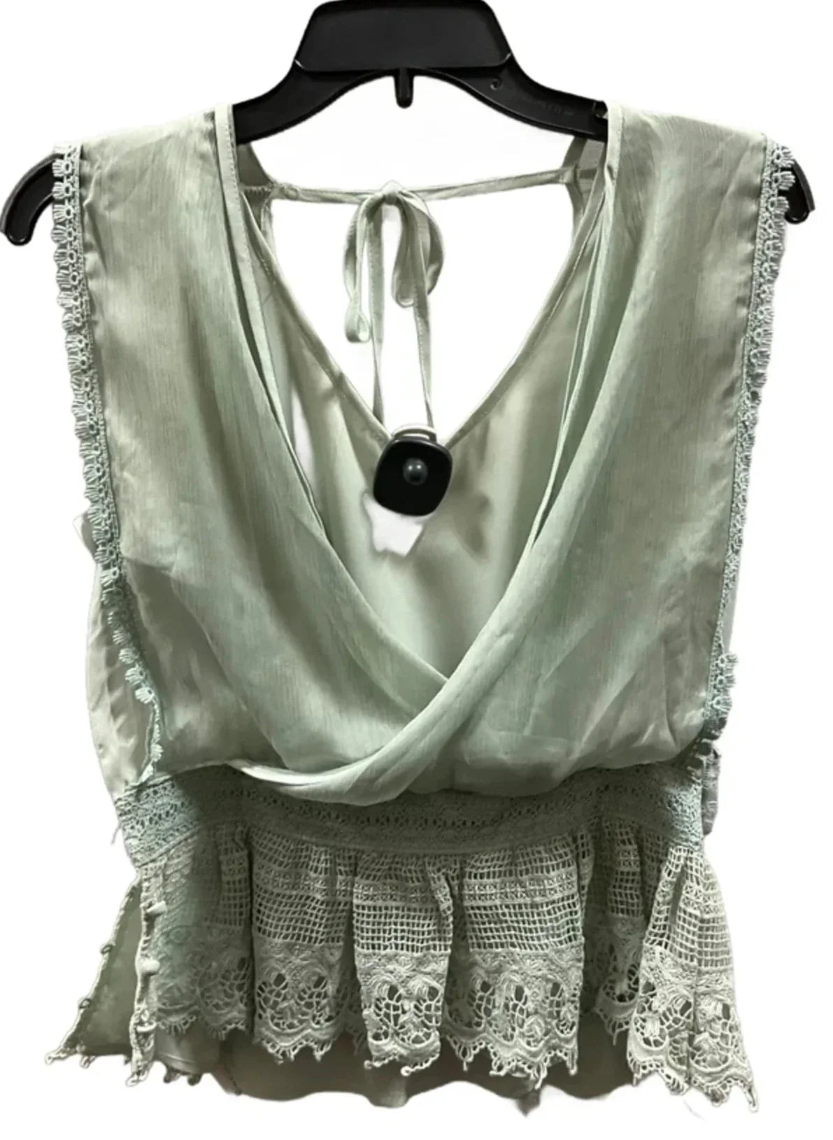 Top Sleeveless By Ryu In Green, Size: M